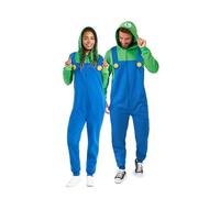 OppoSuits Luigi Onesie - Official Nintendo Union Suit - Unisex Pyjamas - Including Pockets - Loose Fit - Size L