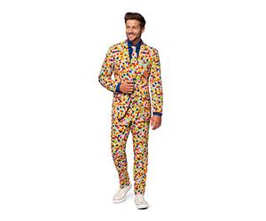 OppoSuits Men's Crazy Prom Suits Confetteroni - Comes with Jacket, Pants and Tie in Funny Designs, 42, OSUI-0070-EU52