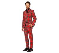 OppoSuits Men's Fun Ugly Christmas Lumberjack - Full Suit: Jacket, Pants & Tie, 38