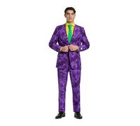 OppoSuits Men's Opposuits - The Joker™ - Licensed Superhero Halloween Costumes for Men - Full Suit: Jacket, Pants and Tie Men's Suit