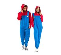 OppoSuits Onesies - Mario & Luigi - Official Nintendo Union Suits - Unisex Pyjamas - Including Pockets and Hood