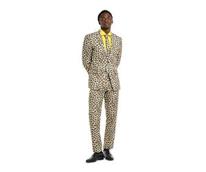 OppoSuits OSUI-0004-EU58 Crazy Prom Suits for Men - The Jag - Comes with Jacket, Pants and Tie in Funny Designs, Brown, 48