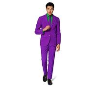 OppoSuits Solid Color Party Suits for Men - Purple Prince - Full Suit: Includes Pants, Jacket and Tie