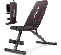 OPPSDECOR Weight Bench for Home Gym, 660LBS Fast Foldable Workout Bench Press for Home Gym Full Body Strength Training, 8 Adjustable Backrests Incline/Flat/Decline Sit up Bench