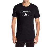 OPPUYYGHV at Detroit Becomes A Human Role-Playing Print Short-Sleeved Cotton T-Shirt O-Neck(Large)