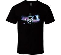 OPPUYYGHV Babylon 5 Nebula 90s Sci Fi Tv Show Black Classic Short Sleeve Unisex T-Shirt Gift(X-Large)