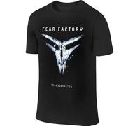 OPPUYYGHV Black New Particular Fear Factory Men's Short Sleeve T-Shirt(Small)