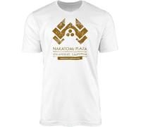 OPPUYYGHV Nakatomi LA Plaza T-Shirt- Adult's Christmas Eve Xmas 1988 Detective Cinema Movie American Action Thiller Film Inspired(Large)
