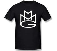OPPUYYGHV White Rick Ross X Meek Mill Man T Shirts Crew Neck Short Sleeve Tee Tops Black(3X-Large)