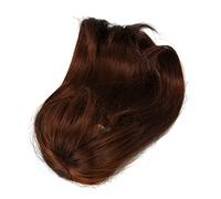 OPPWONG 1/6 Ball Jointed Doll Wig, Ball Jointed Doll Wig 1/6 with Bangs DIY Simulated Scalp High Temperature Silk Hair / for 15.5 to 17cm (Dark Brown)