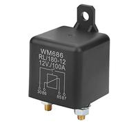 OPPWONG 100A Normally Open 2 Pin Automotive Relay, Car Starter Relay, Power Switch with Robust Construction, Ideal for Small Crane, Wheat Combine Harvester & Auto Start