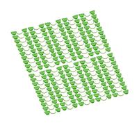 OPPWONG 100PCS Greenhouse Arch Frame, Double Head Plastic Heating Press Film Clamp, High Strength PP Material Clamp with Durable Design, Ideal for Greenhouses & Agricultural Planting (4mm)