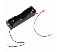 OPPWONG 10pcs Plastic Battery Holder Case for 1x Battery Storage, Compact Design for Portable Power Solutions, Material, Black Color