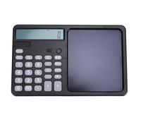 OPPWONG 12 Digits Large Display Calculator with Notepad and Big Sensitive Keys for Business School Work Rechargeable (Black)