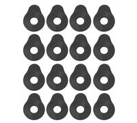 OPPWONG 16Pcs Guitar Strap Locks, Universal Rubber Adapter for Electric Bass Acoustic Ukulele, No Drilling Secure Fit, with Standard Size Compatibility