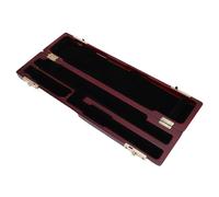 OPPWONG 17 Hole Flute Case, Rosewood Hard Shell Flute Box, Soft Velvet Lining Storage Case with Slot Slide Lock, Ideal for Beginner Students Players