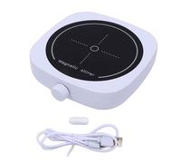 OPPWONG 1L Small Magnet Stirrer Adjustable Speed Stirring Plate Mixer with Minimal Noise ≤30dB Temperature Tolerance From 5-40℃ for Laboratory Experiment Rubber Non Slip Mat