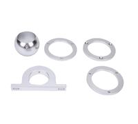 OPPWONG 2 Inch Swivel Base Floor Mount Steering Column Drop Kit, Aluminum Alloy Steering Column Kit, Keyway Slot Mount with Heavy Duty Construction, Ideal for Hot Rods, Street