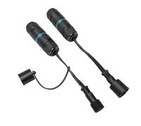 OPPWONG 22AWG 3 Pin Wire Connector Fit for Govee Permanent H705A, H705B, H705C, H706A, H706B, H706C, Electrical Male Female Connector for Outdoor Light Strips