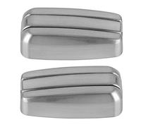 OPPWONG 2pcs Zinc Alloy Clothes Hook, Concealed Hat Towel Holder, Auto Hook with Smooth Surface, Ideal for Automobiles & RV (Brushed Color)