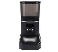 OPPWONG 6L Stainless Steel Bowl Automatic Cat Feeder, Dual Power Supply Mode Smart Pet Food Dispenser with Remote Feeding Capability Connect to WIFI Suitable for Feeding Cats