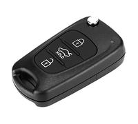 OPPWONG ABS Key Fob Case Shell Cover, 3 Button Flip Remote Key Fob Case Fit for KIA Rondo Sportage Soul Rio Car Owners