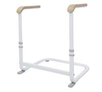 OPPWONG Adjustable Chair Stand Assist Sturdy Support for Elderly Seniors Mobility 6 Heights Non Slip Brown