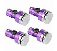 OPPWONG Aluminum Magnetic Body Post Mount for SCX10 4WD 1:10 RC Car, Durable Smooth Metal Surface, Easy Install, 4PCS Yellow, Black, Purple, 8.7x4.3inch (Purple)