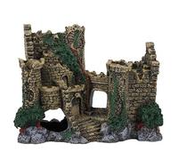 OPPWONG Aquarium Castle, Large Fish Box Decorations Castle Aquarium Decor Ornaments Aquarium Decorations Resin Coral Castle Ornaments Fish House Breed Box Decor for Marine Betta
