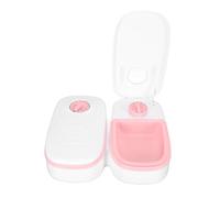 OPPWONG Automatic Cat Feeder, Smart Timed Dry Or Semi Moist Pet Food Feeder Double Automatic Cat Feeder Self Feeding Cat Food Dispenser 2 Meal Dishwasher Safe Pet Feeder for Dogs Cat