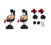 OPPWONG Bench Dog Clamp, Aluminum Alloy Woodworking Table Clamp with Press on Gear Locking and, High Medium Low Clamping Force, Soft Rubber Pad, for Hobbyists (Woodworking Table Set)