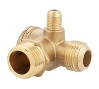 OPPWONG Brass Air Compressor Check Valve, Male Thread 90 Degree Fitting, Air Pressure Valve with Thread Connectors, Ideal for Tank & Compressor Piston Pump