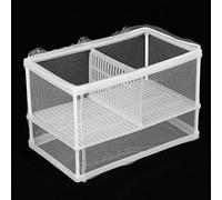 OPPWONG Breeder Box For Fish Tank, Aquarium Fish Incubator Mesh Box Baby Fish Tank Guppy Breeding Box Fish Separation Net Fish Fry Hatchery with Suction Cups For Aquarium Accessory