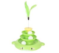 OPPWONG CAT Ball TRACK, 3 PET TRACK INTERACTIVE TOY CAT TOWER TWER BOLA GOLD AND BALLS GAT JUDGES OF PHYSICAL EXERCISE GAT FOR GAT FOR GAT FOR GAT FOR GAT FOR GAT FOR GAT (Green)