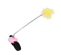 OPPWONG Cat Collar Toy, Cat Feather Collar Toys Cat Wand Toy Interactive Cat Toy Cat Teasing Wand Collar with Self Excited Neck Interactive Teaser for Indoor Cat Kittens Playing Exercise