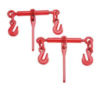 OPPWONG Chain Binders, 2Pcs 45 Steel Ratchet Load Lever Binder Ratchet Binders Chain Tightener Heavy Duty Chain Hook Tie Down Rigging Equipment for Chains, Tie Down, Hauling, Towing
