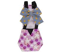 OPPWONG Chicken Diapers For Hens, Washable Chicken Diapers Reusable Duckling Diapers Bunny Diapers Duck Diapers For Pet Ducks Pet Clothes with Bow Tie Poultry Nappies For Hen Rooster (L)