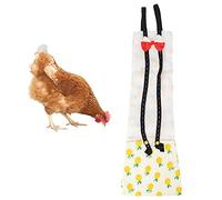 OPPWONG Chicken Diapers, Washable Reusable Poultry Nappies Duck Diapers For Pet Ducks Bird Diaper Goose Clothes Chicken Nappy with Bow Ties Pet Duck Supplies For Poultry Geese Pet Duck (M)