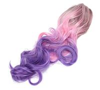 OPPWONG Claw Clamp/Holder Ponytail Extension, Clamp/Holder In Hair Extensions Claw Hair Wig Curly Ponytail Wig 55cm Gradient 3 Colors for Daily Use and Special Occasions (Style: six)