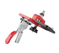 OPPWONG Concealed Hinge Jig Efficient Door Hole Drilling Guide Set for Woodworking 35mm Drill Bit Kit Aluminum Alloy Red, Black for Home Improvement