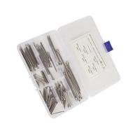 OPPWONG Cotter Pin Assortment Kit, Small Cotter Pins 6 Size M1.6x25 M2.5x25/40 M3.0x30/40 M4x60 Stainless Steel Fastener Kit for Auto Truck Garage Workshop Repair (90pcs)