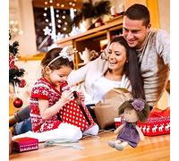 OPPWONG Cute Soft Ragdoll Toy Baby Doll with Clothes Perfect Display for Home Decoration Ideal Hug Partner for Children and Adults Elf Pink Pastoral Pink (Purple)