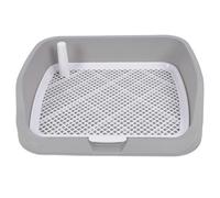 OPPWONG Dog Litter Box, Dog Mesh Training Toilet Pee Pad Holder Dog Potty Tray Portable Dog Puppy Pad Holder with Wall Every Side for Small Medium Large Dogs,