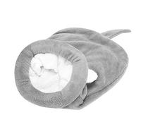 OPPWONG Dog Sleeping Bag, Self Warming Cat Cave Bed Cat Bed Cave Cat Hideaway Comfortable Pet Hideway Sleeping Cuddle Cave Warming Pad Sack for Indoor Cats and Puppy (Gray M)