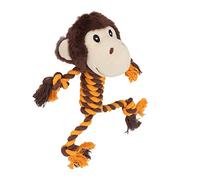 OPPWONG Dog Toys For Aggressive Chewers, Plush Dog Toy Indestructible Dog Toy Squeaky Dog Toys Relieve Anxiety 3D Dog Molar Toys For Puppy, Small, Middle, Large Dogs (Monkey)