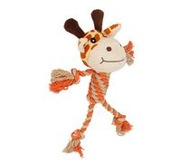 OPPWONG Dog Toys For Aggressive Chewers, Plush Dog Toy Indestructible Dog Toy Squeaky Dog Toys Relieve Anxiety 3D Dog Molar Toys For Puppy, Small, Middle, Large Dogs (Giraffe)