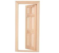 OPPWONG Doors Figures, Melody Jane Dolls Houses Dollhouse Miniatures Miniature Door 1:12 Doll House for DIY Dollhouse Furniture Accessories