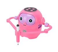 OPPWONG Drawing Robot, Interactive Robot Design Nfc Technology Creative Learning Spin Art Machine with Multifunctional Educational Tool Robots for Kids Early Education Art Develop (Roseate)
