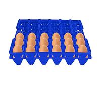 OPPWONG Egg Crate, 5PCS Flats 30 Cell Egg Crates Holder Tray Egg Tray Egg Cartons Stackable Egg Cartons Hold Multiple Eggs Home Farm Supplies for Storing, Sorting, and Shipping Eggs (Blue)