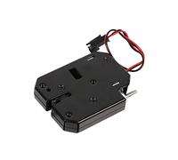 OPPWONG Electric Lock Latch Security Cabinet Lock Self Elastic Design Steel Black for Book Counter
